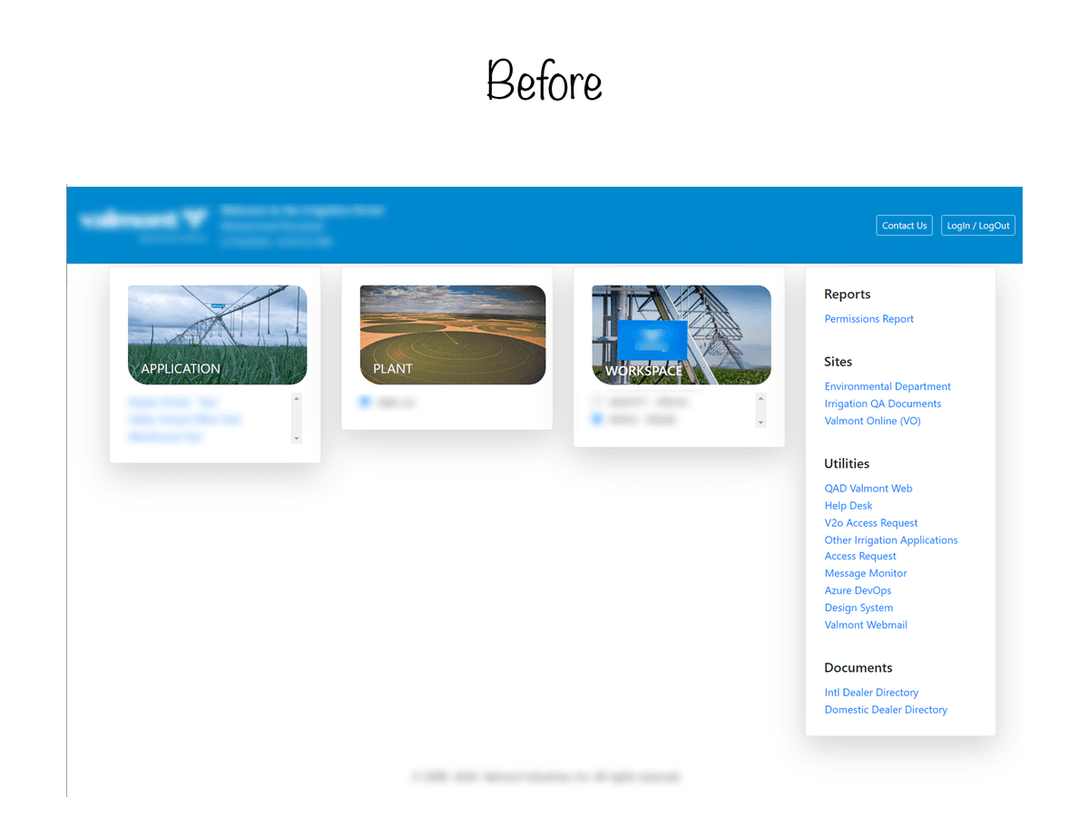 AG Portal — Before