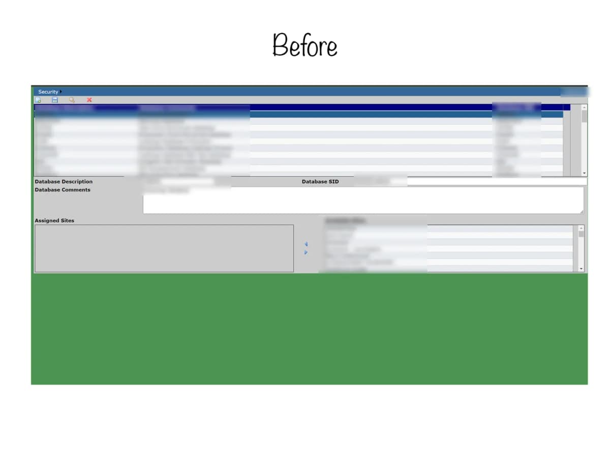 Security App — Before