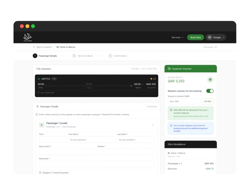 Voyacher Service Screenshot 1
